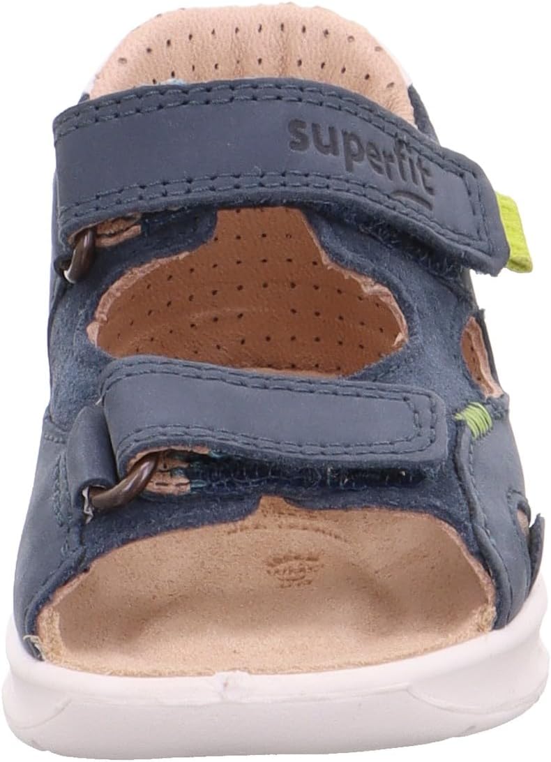 Superfit Baby Jungen Lagoon Sandale Knöchelriemen, 19 EU Blau Gr&#xFC;n 8010