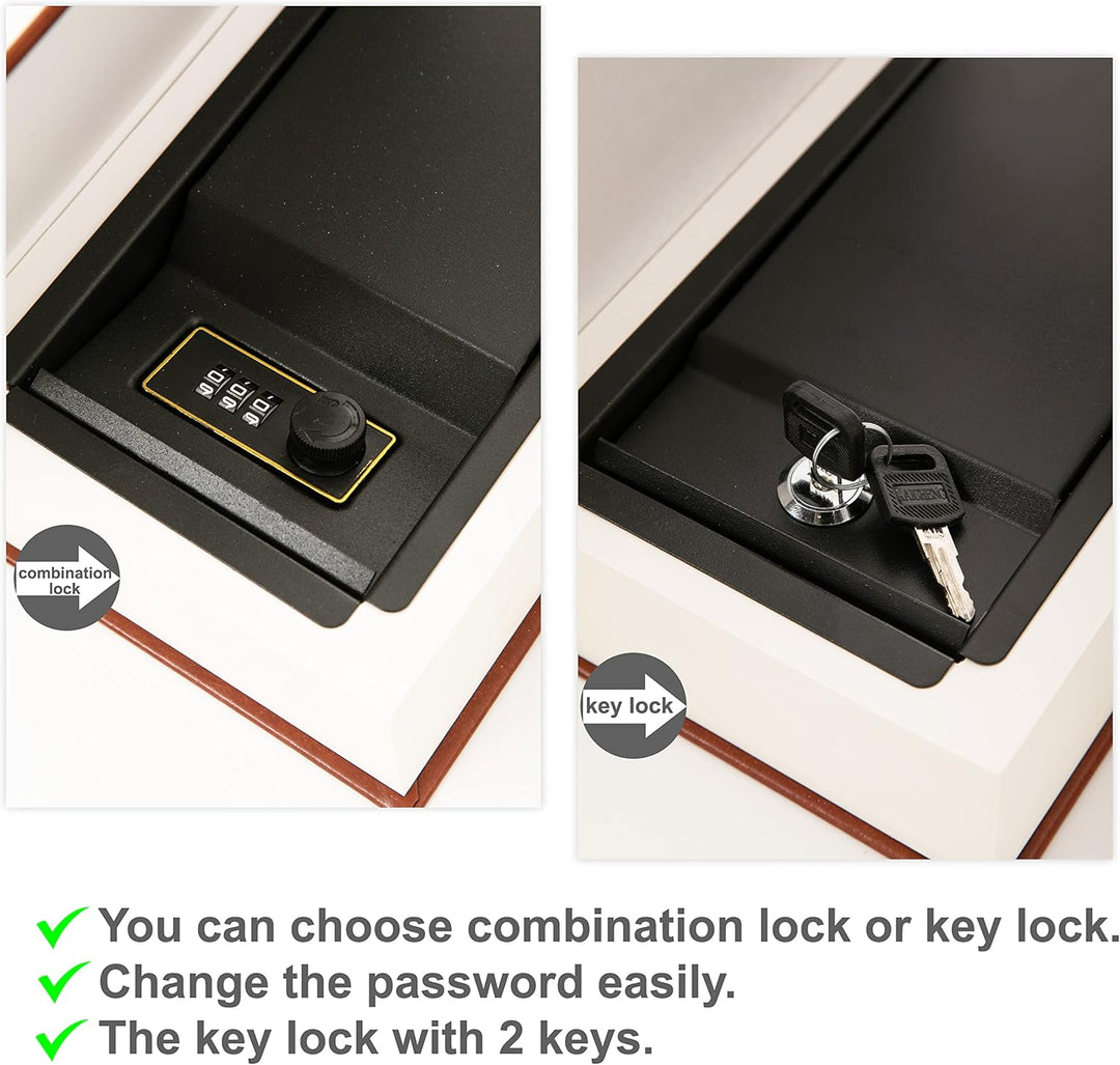 Alice in Wooderland Diversion Book Safe mit echten Seiten, Kombinationsschloss-Box, versteckter Safe
