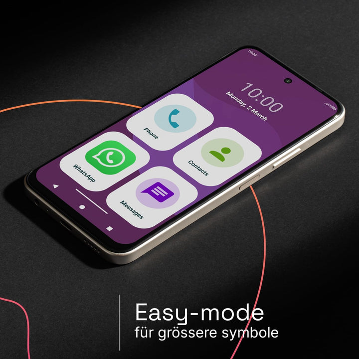 SPC Zeus 2 Elite – Smartphone Senior mit 6,7-Zoll-Display und 128GB | Triple cam 50MP, NFC und Schne