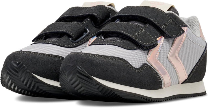 hummel Klettverschluss Sneaker Low Reflex Double Kinder Grösse 28 EU Asphalt, 28 EU Asphalt