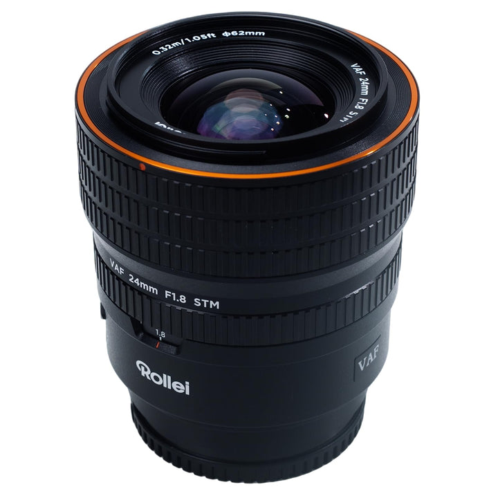 Rollei AF 24 mm F/1.8 Vollformat Objektiv für Sony FE mit STM-Autofokus | Vollmetall Gehäuse 477g Ko
