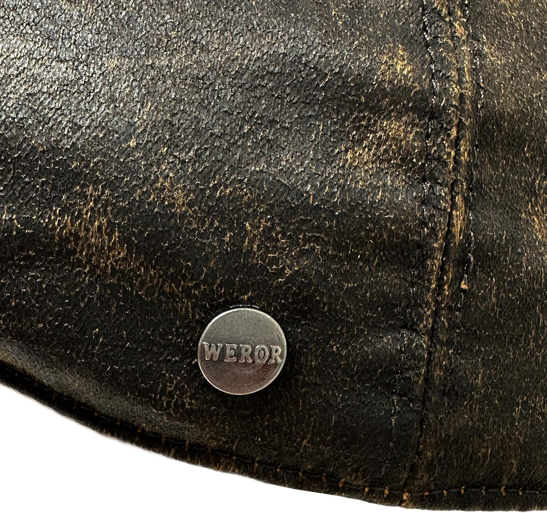 Flatcap Herren – Schirmmütze Schiebermütze - Mütze mit Baumwollfutter - Herbst/Winter – WEROR-414.1