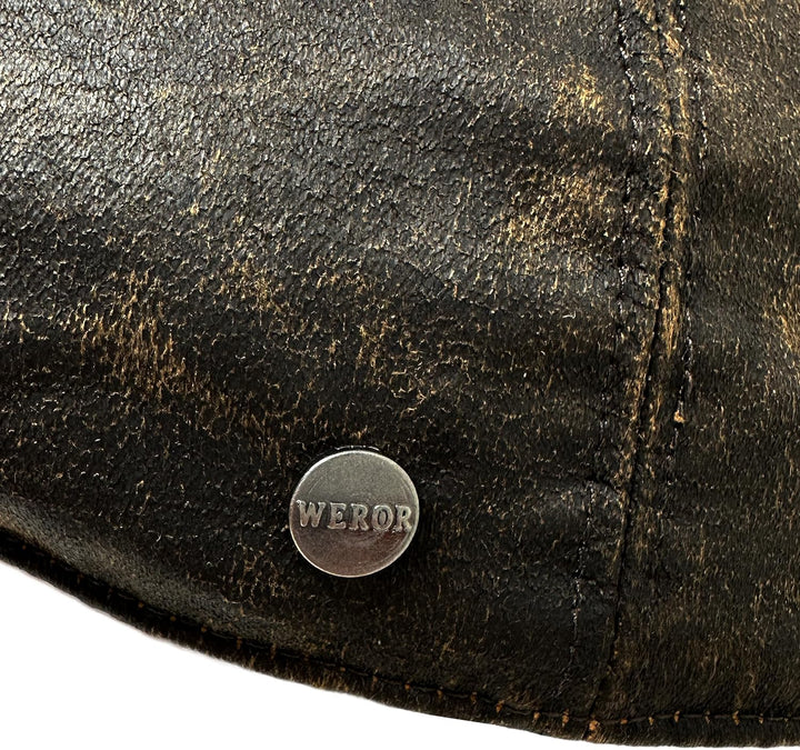 Flatcap Herren – Schirmmütze Schiebermütze - Mütze mit Baumwollfutter - Herbst/Winter – WEROR-414.1