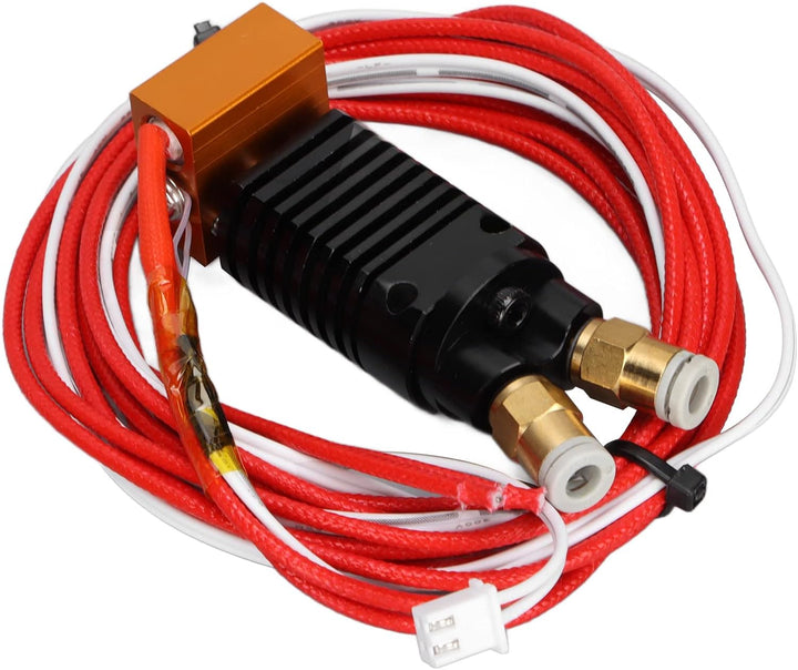 3D-Drucker 2 In 1 Out Hotend Kit Ersatz 2 in 1 Metalldrahtblock-Drucker-Extruder-Kits mit Silikon-Ab