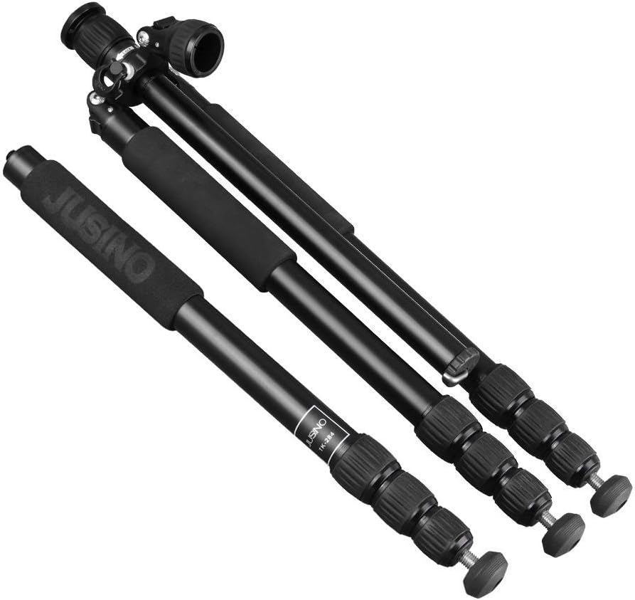JUSINO TK-284 Tripod Traveller Reisestativ mit Monopodfunktion Max. Höhe 165cm Belastbar bis 15kg -