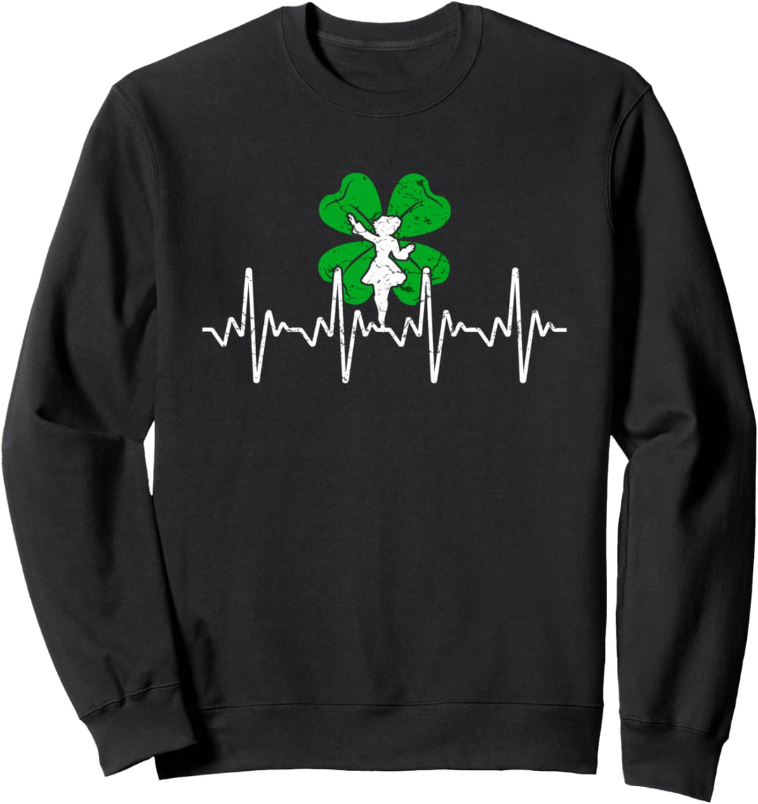 Irish Step Dance Girl Vintage Irland Stepptänzerin Stepptanz Sweatshirt