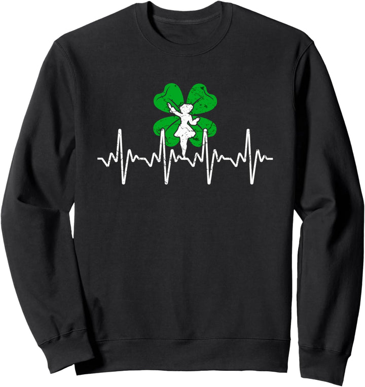 Irish Step Dance Girl Vintage Irland Stepptänzerin Stepptanz Sweatshirt