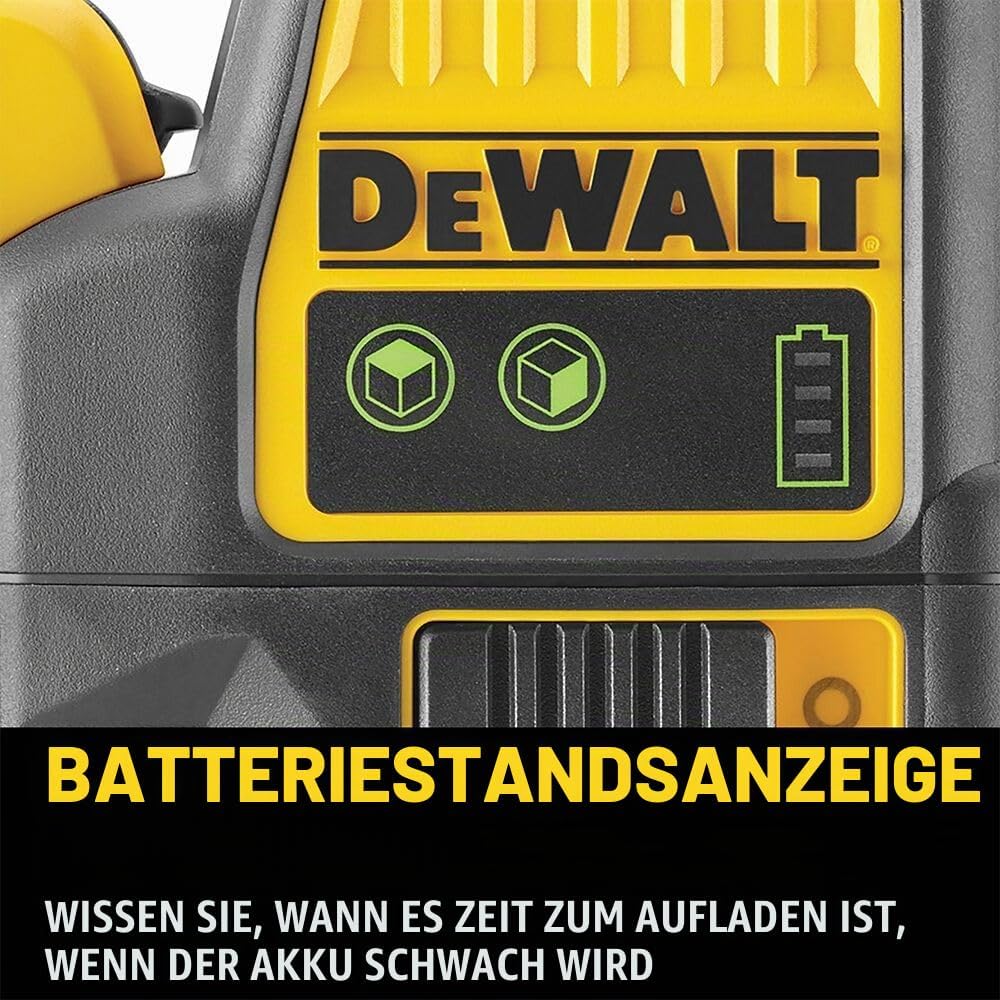 Dewalt 10,8 Volt 2x360° Linienlaser, Grün DCE0811D1G (Selbstnivellierend, horizontal &amp; vertikal, ink