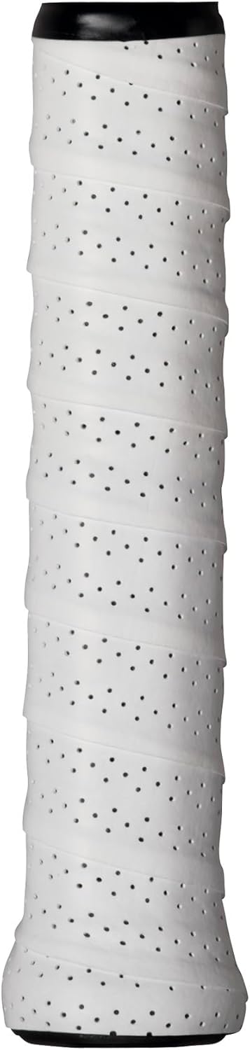 Wilson Unisex Griffband Pro Overgrip Perforated Weiss 12 Stück Single, Weiss 12 Stück Single