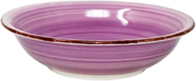 DRULINE Teller-Set bunt Edles Porzellan-Geschirr Suppenteller 750 ml 6 Farben mediterran backofentau