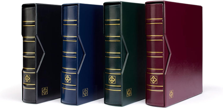 Leuchtturm 320397 Münzalbum Optima Classic - 10 Münzhüllen für Ø 42, 27, 20, 34 mm, 2 Deckblätter, S