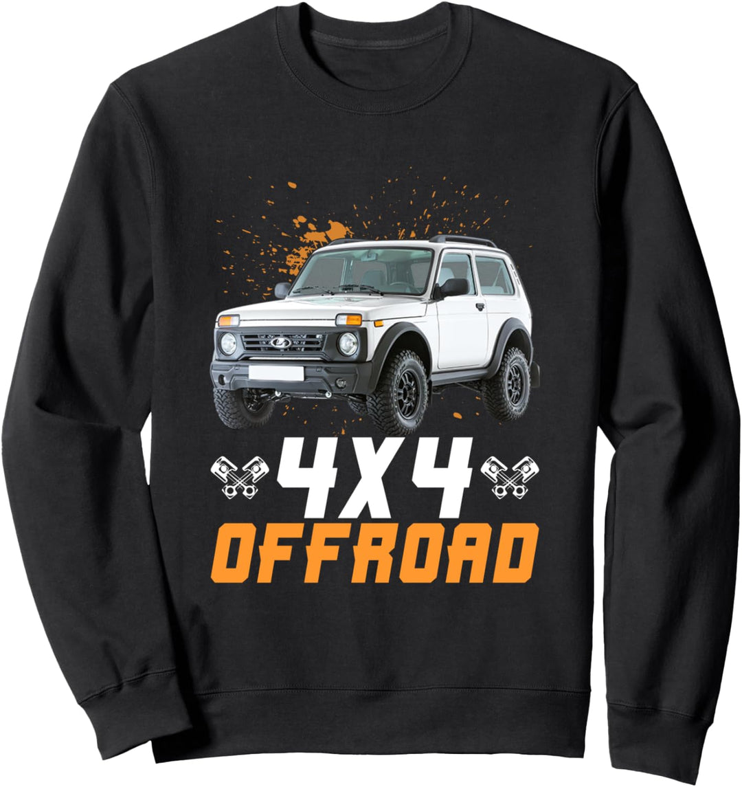 Lada Niva 4x4 Offroad russischer Geländewagen Sweatshirt