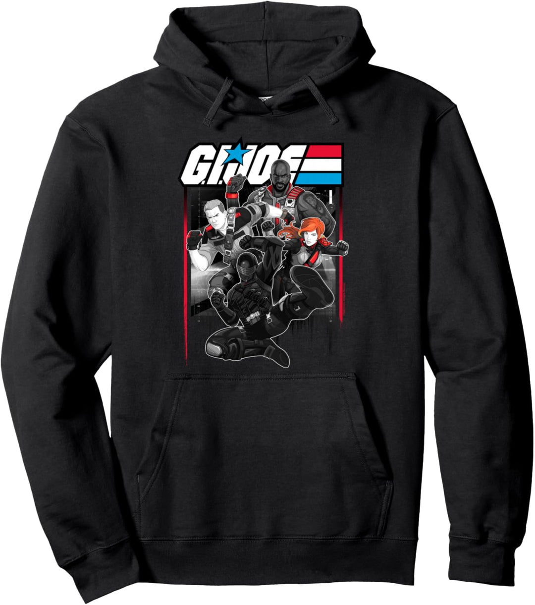 G.I. Joe Group Shot Action Pose Comic Panel Pullover Hoodie