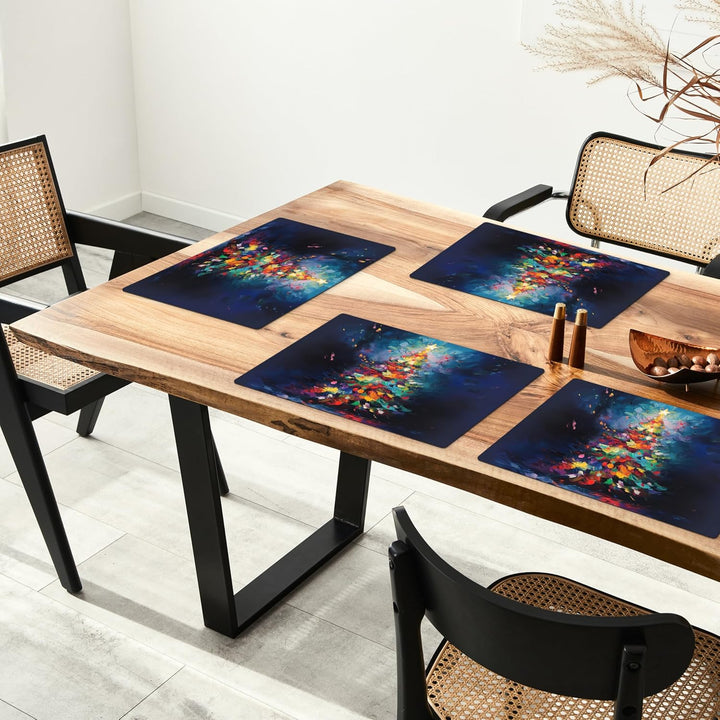 KitchenYeah© Platzsets Abwaschbar 6-Teilig 45x30 cm Tischsets Platzdeckchen rutschfeste Platzset Unt