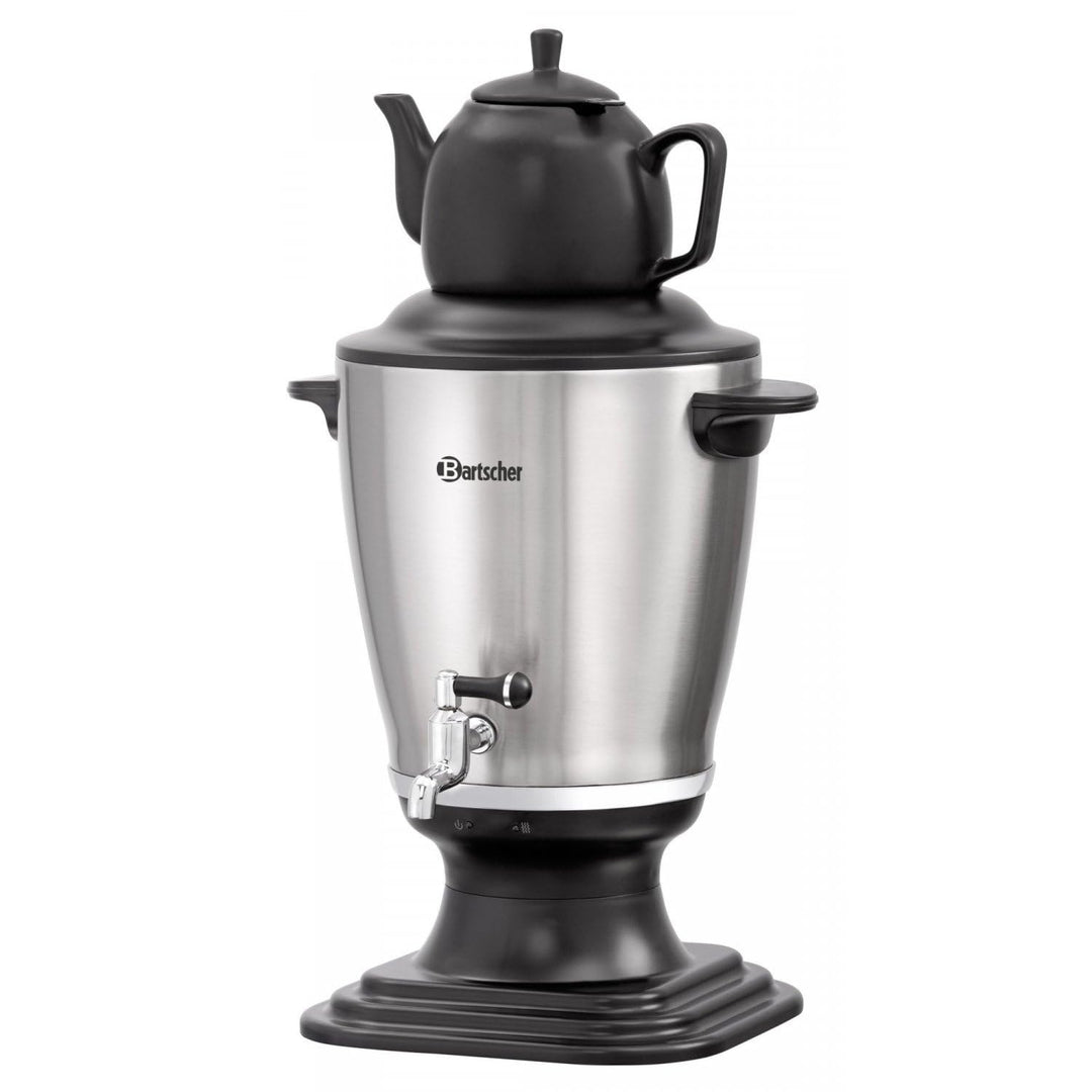 Samowar Edelstahl für Tee, 3,2 Liter - Bartscher 191.004