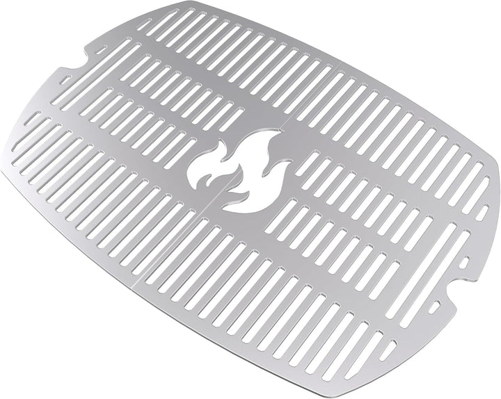 teileplus24 GRE-1-Q2 Grillrost Komplett Set aus V2A Edelstahl kompatibel mit Weber Q200 | Q220 | Q26