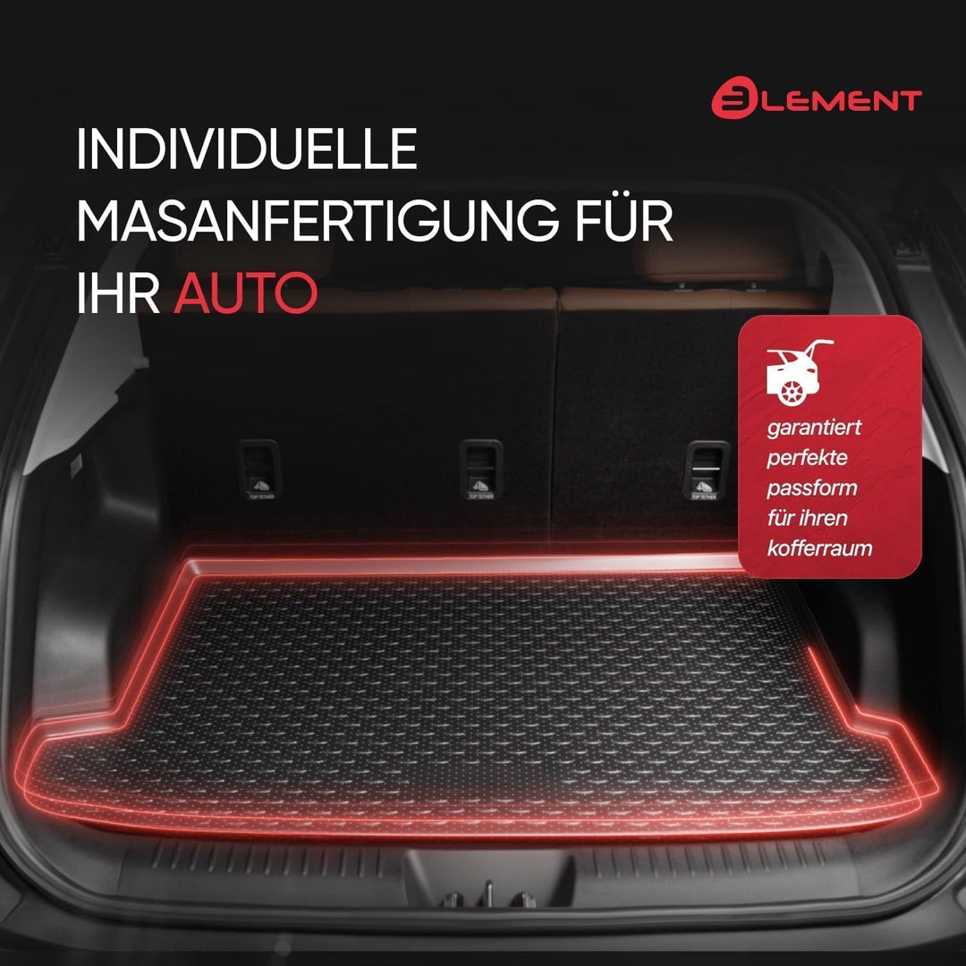 Element 3D Gummimatten Set passend für Skoda Kodiaq | Mk1 I | Baujahr 2016-2024 | Obere Ladebodenste