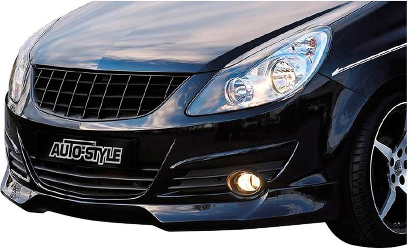 AUTO-STYLE Grill ohne Markenemblem kompatibel mit Opel Corsa D 2006-2010