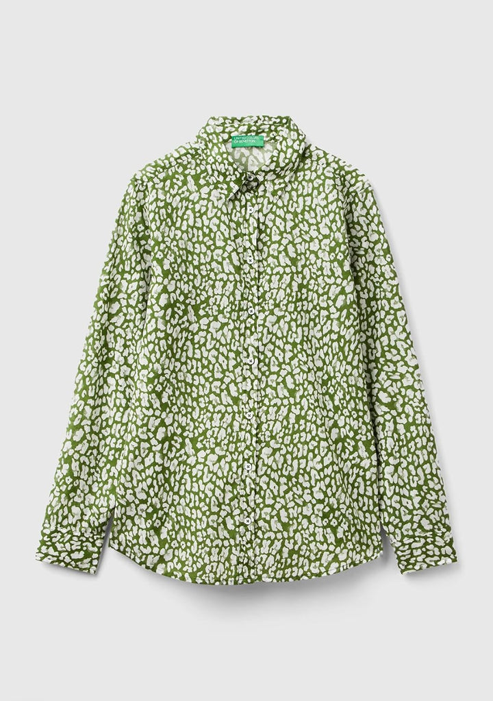 United Colors of Benetton Damen Hemd XXS Mehrfarbig 65p, XXS Mehrfarbig 65p
