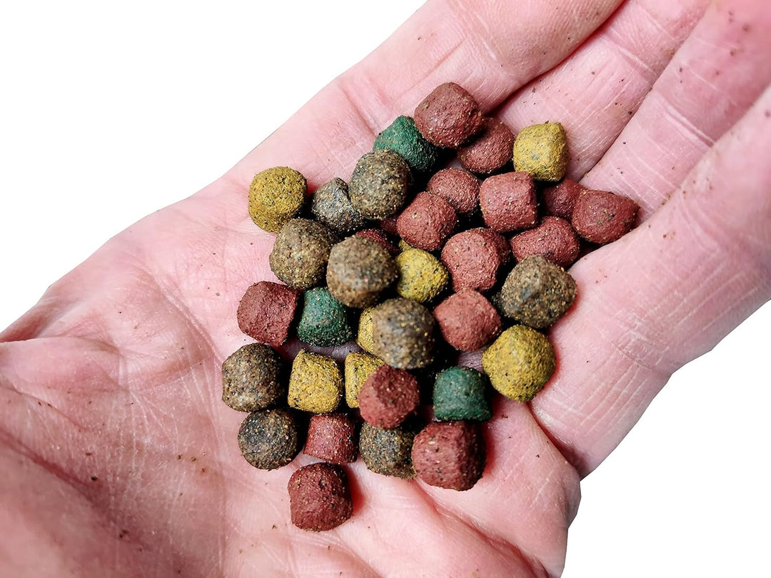 Jumbo Koimix Schwimmfutter Koi Futtermischung 8mm Koifutter Mix 4farbiger Koimix Spirulina Astax gro