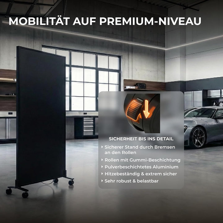 BR Bringer Infrarotheizung Standgerät - 450 Watt - Energiesparend - Mobile Elektroheizung mit Standf