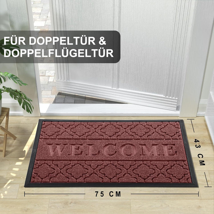 Yimobra Fussmatten – rutschfeste, waschbare, Strapazierfähige Türmatte für Haustüren, Flur, Büro – R