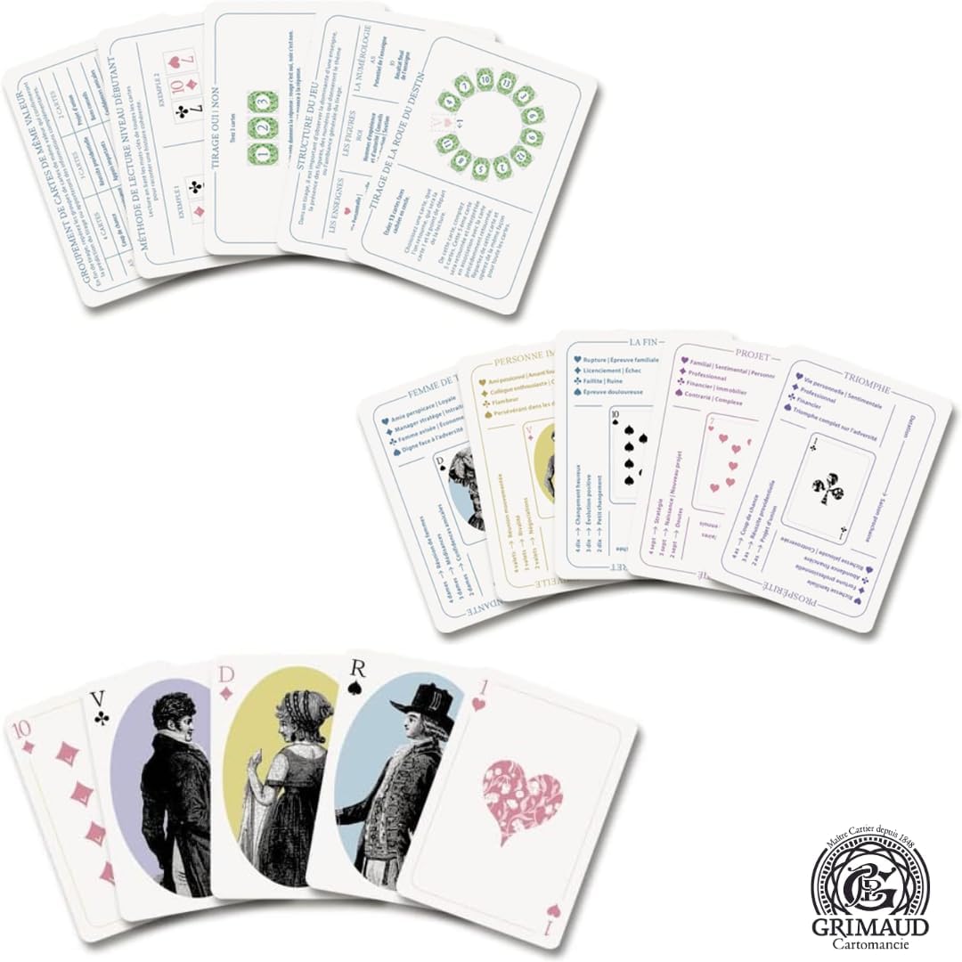 Grimaud Die Spielkarten von Joséphine Cartomanie, 10026647, Mehrfarbig