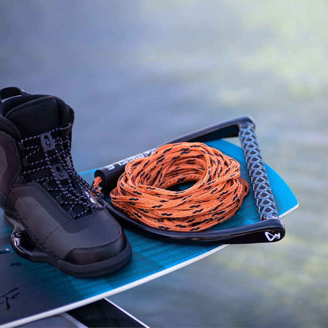 Mesle Wakeboard-Leine ONE 60', 15'' breiter Eva Griff, Wakeboard Seil Hantel orange, orange