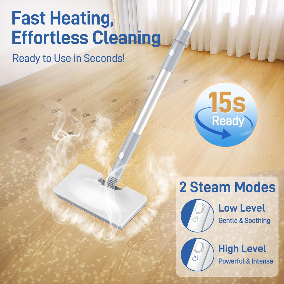 Multifunktionaler Dampfreiniger Ariceck FV07 – 99,9%* Desinfektion, Aufheizzeit 15 Sekunden, 250 ml