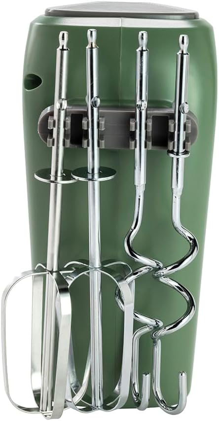 Tognana, Iridea Elektrischer Handmixer, 5 Geschwindigkeiten, Salbeigrün