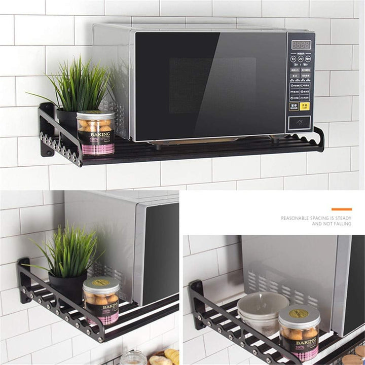 Mikrowellenhalterung Microwelle Halter Regal Ablage Küchen Wandhalterung für Mikrowellen, Grillofen,