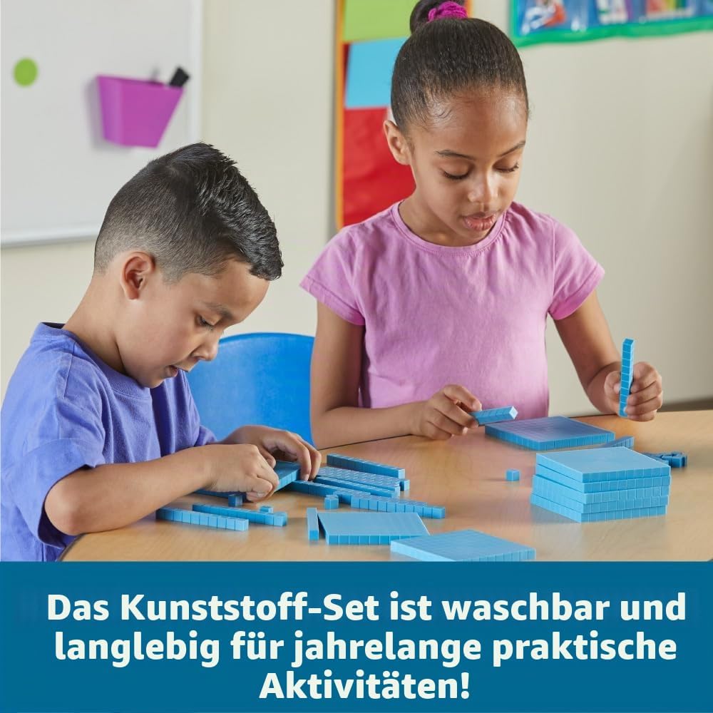 Learning Resources Zehnersystem Anfänger-Set aus genutetem Kunststoff Original, Original