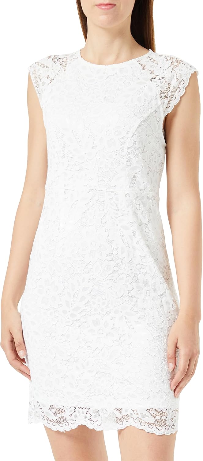 PIECES Damen Onlarzina Sl Lace Dress Wvn XL Cloud Dancer, XL Cloud Dancer