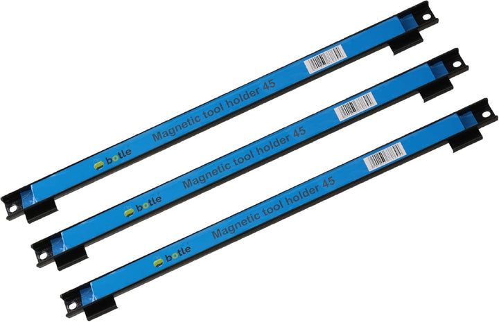 botle 3 x Magnetleiste Werkzeug Metallstreifen Länge 45 cm Schwarz Werkzeughalter Starker Magnet, Fü