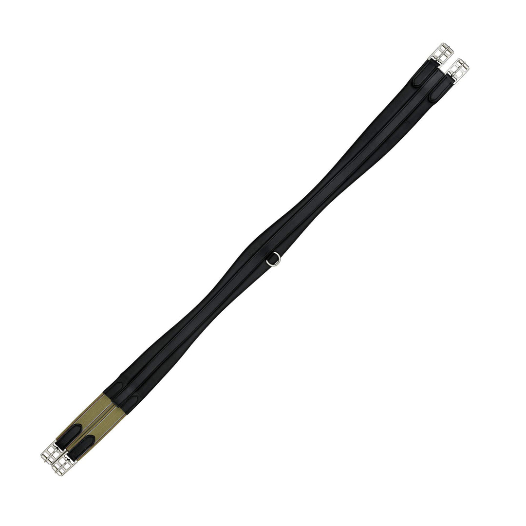 Leder-Gurt, Schwarz/Braun, 116,8 cm / 122 cm / 127 cm / 132 cm / 137 cm / 142 cm, Schwarz 121,9 cm