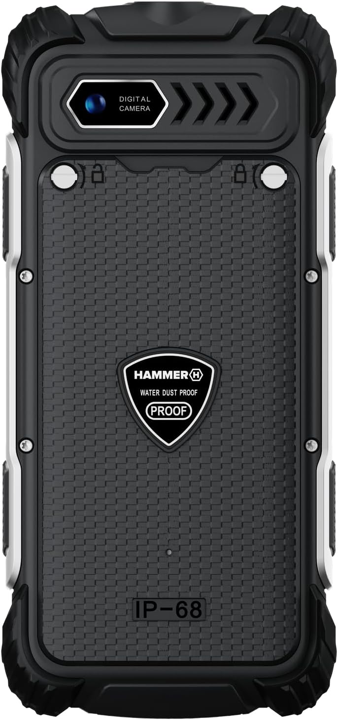 Hammer H Forge Outdoor Handy ohne Vertrag, 2300mAh Akku, 32 GB, 2,4" TFT Display, grosse Tasten, Tas