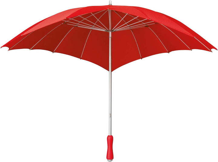 VON LILIENFELD Regenschirm Damen Sonnenschirm Brautschirm Hochzeitsschirm Herz rot