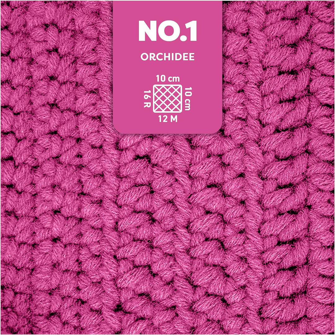 myboshi No.1 Wolle zum Häkeln und Stricken, Schnellstrickgarn, langlebige Mützenwolle, Strickwolle,