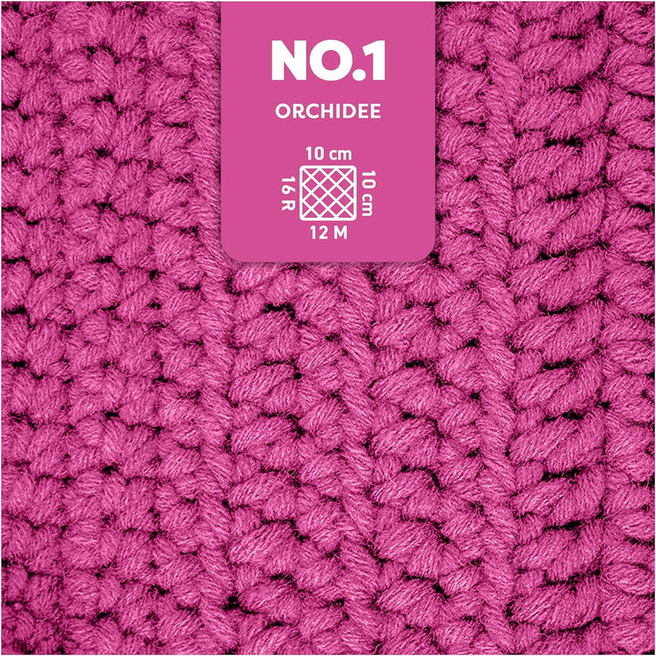 myboshi No.1 Wolle zum Häkeln und Stricken, Schnellstrickgarn, langlebige Mützenwolle, Strickwolle,