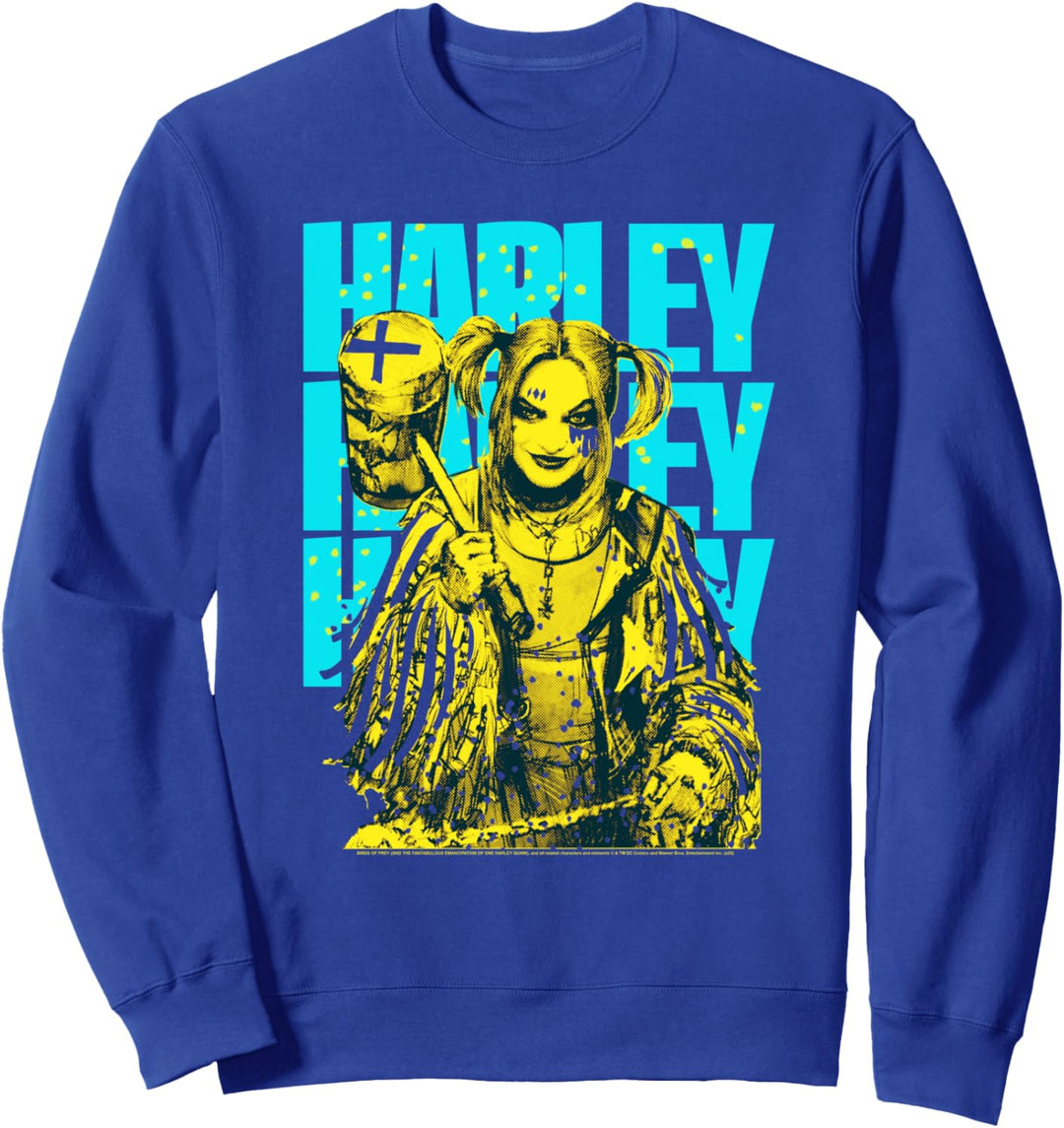 Birds of Prey Harley Quinn Painted Sweatshirt