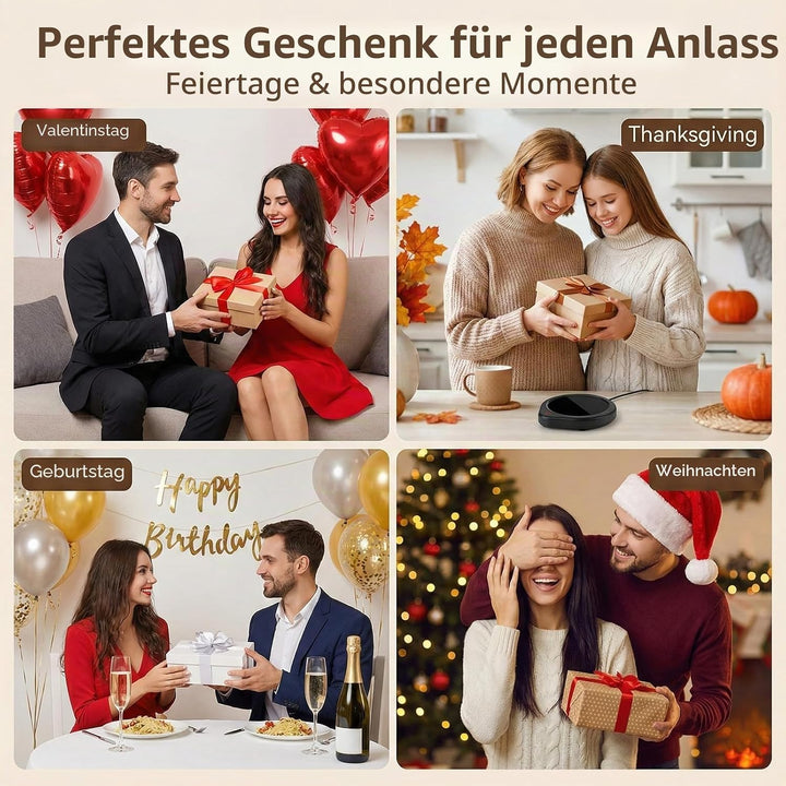 Kaffeetassenwärmer, Tassenwärmer mit Abschaltautomatik für den Schreibtisch, Teewasser-Milch-Wärmer,