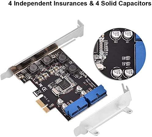 Bewinner Mini PCI-E, PCI Express Extender zu internem 2 Port 19 Pin Header Fast 5 Gbps PCI-Express U