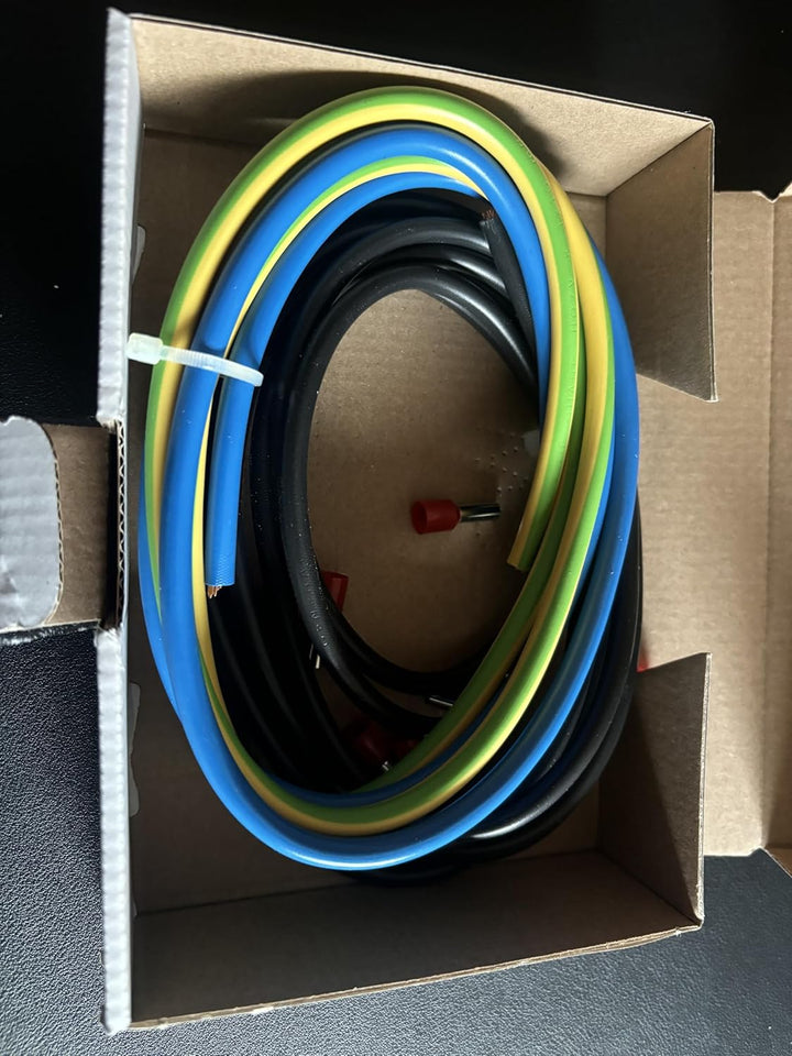 Verdrahtungssatz 10mm² 10mm2 3/1/1 Meter H07V-K flexibel Verdrahtungsleitung Aderleitung Kabel mit A