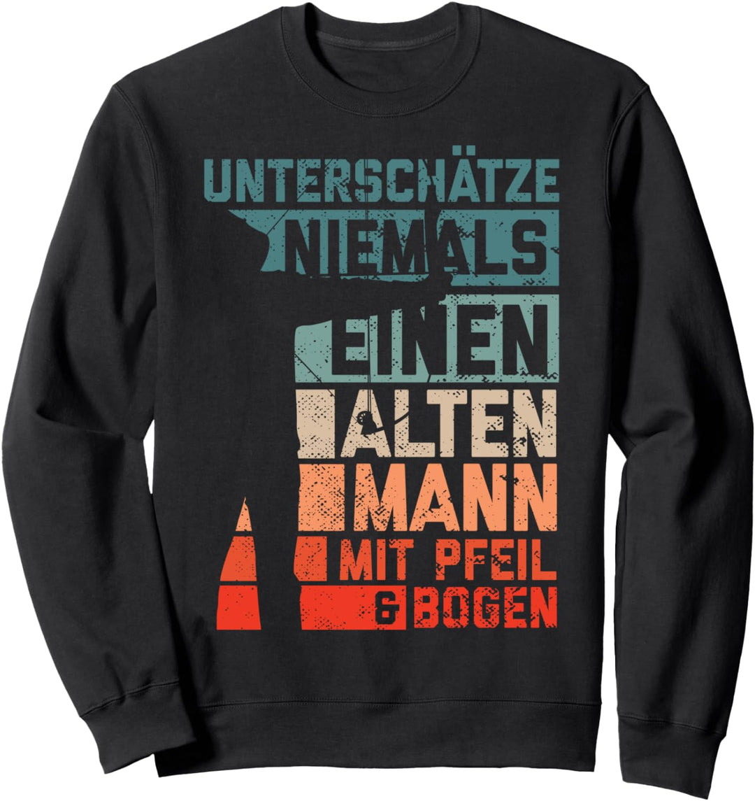 Bogenschiessen Bogensport Bogenschütze Pfeil Männer Geschenk Sweatshirt