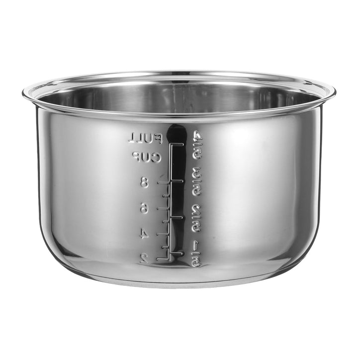Amosfun Universeller Edelstahl-Reiskocher-Innentopf Ersatz, 4L, FüR Verschiedene Marken, Zum Kochen,