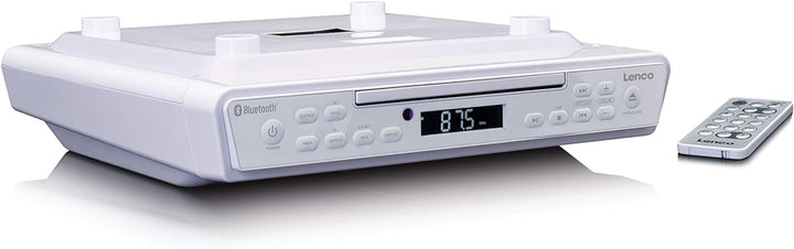 Lenco KCR-150 CD-Unterbau UKW Küchenradio - Bluetooth - Senderspeicher - 2 x 3 Watt RMS -Unterbau-Mo