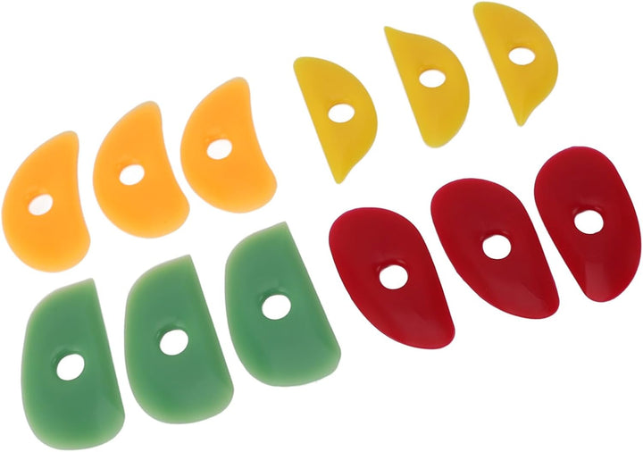 Mudtool, Tonwerkzeuge, 12 Stück, Keramik-Gummi-Ton-Keramikrippen, Silikon-Bildhauerwerkzeuge, Weiche