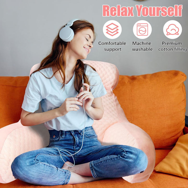 Lesekissen Bettauflage Kissen, 70x50cm Super Gross Erwachsenen Rückenkissen Zum Lesen mit Abnehmbare