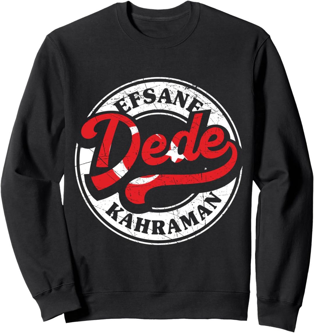 Bester Dede Der Welt Türkischer Opa Grossvater Türkei Retro Sweatshirt