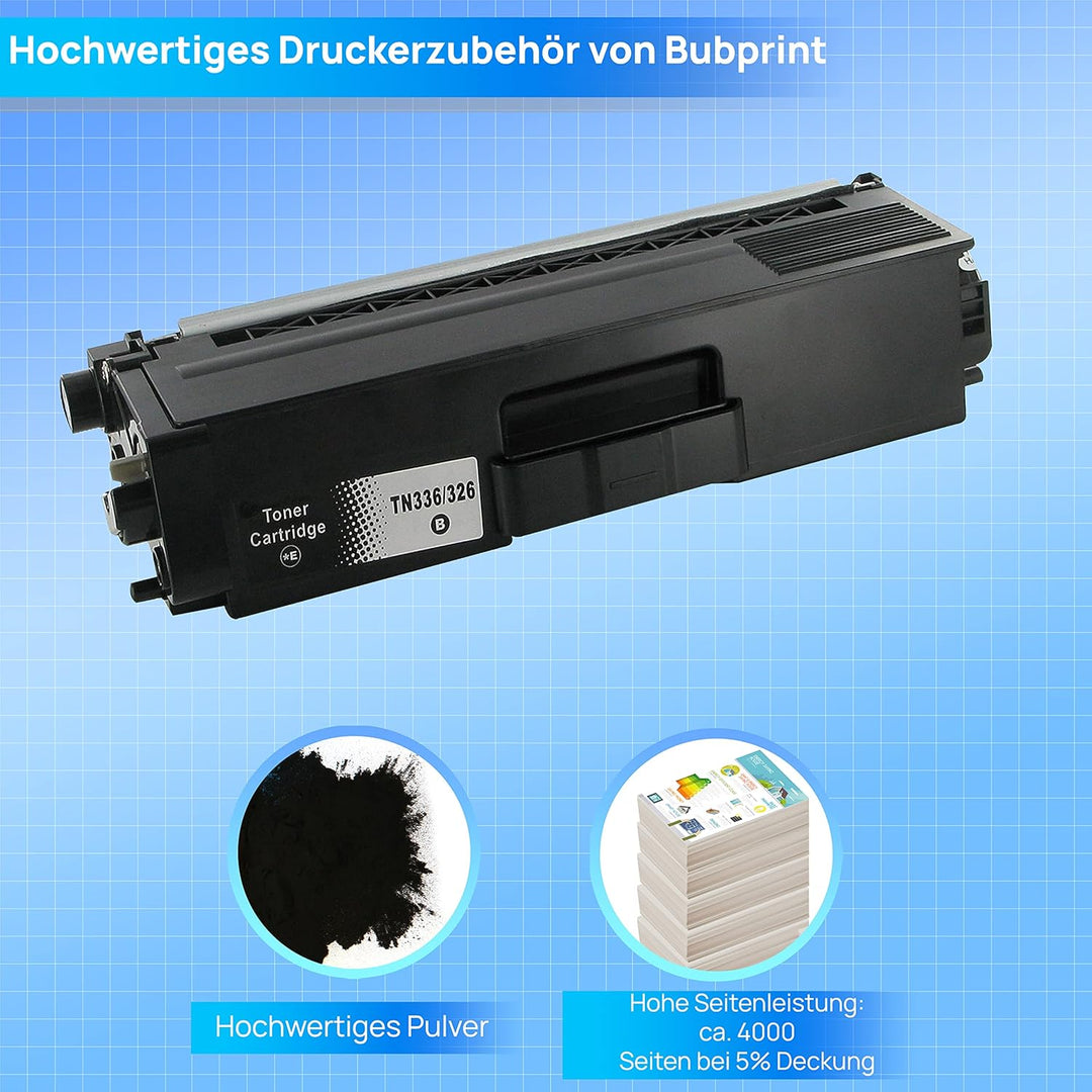 Bubprint Toner kompatibel als Ersatz für Brother TN-326 TN-326BK für DCP-L8400CDN DCP-L8450CDW HL-L8